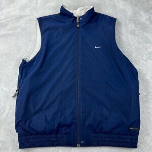Nike Therma Fit Blue / White Reversible Vest Men’s Size XL